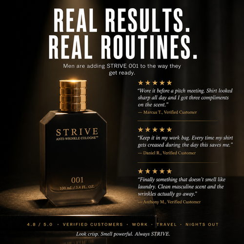 STRIVE 001                           Anti-Wrinkle Cologne